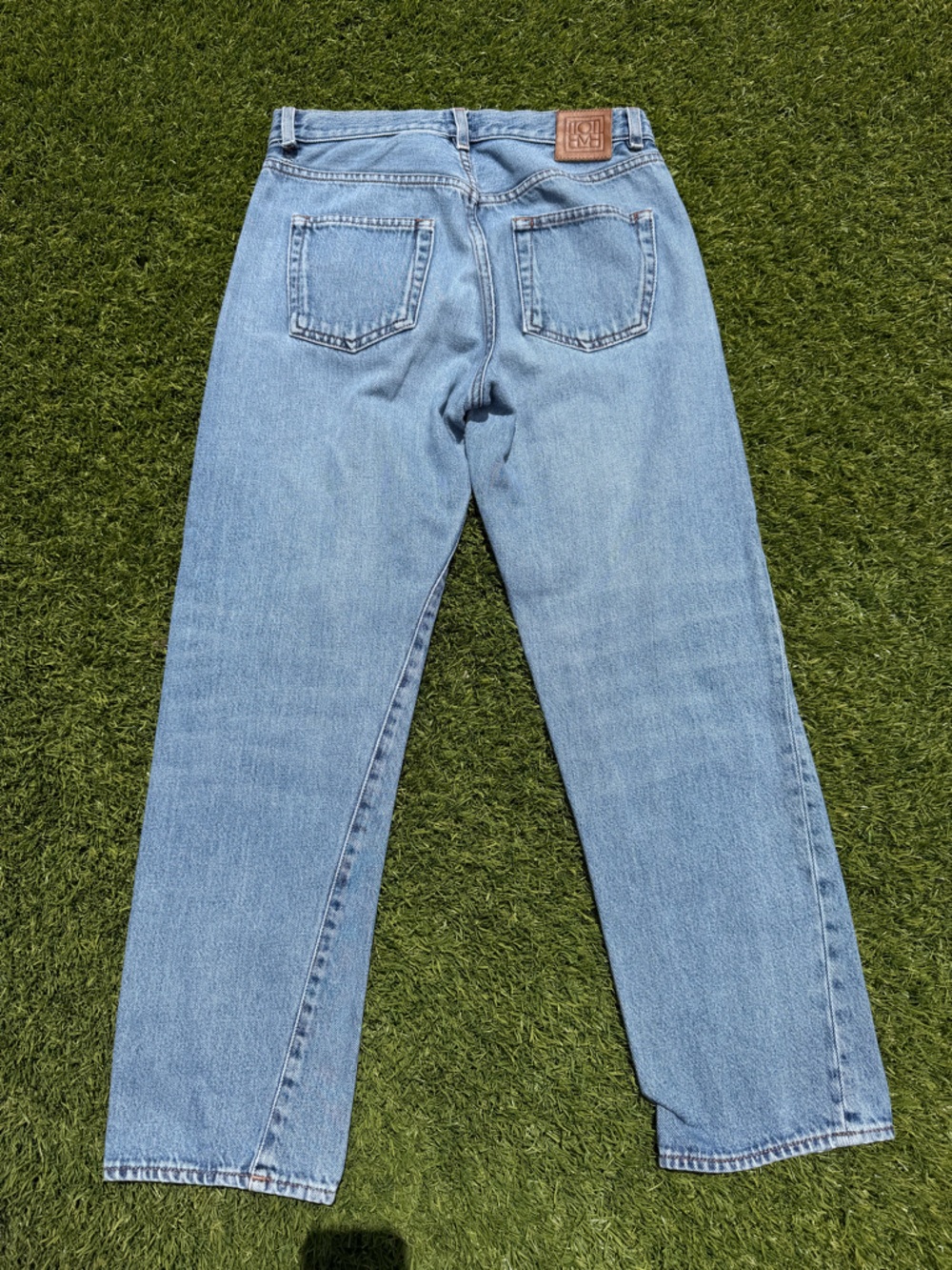 Toteme Light Blue Straight Leg Jeans - Picture 8 of 14